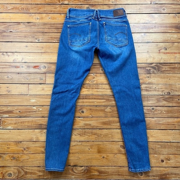Raw G-Star jeans Lynn mid rise skinny strechy denim size 28 - Picture 4 of 15
